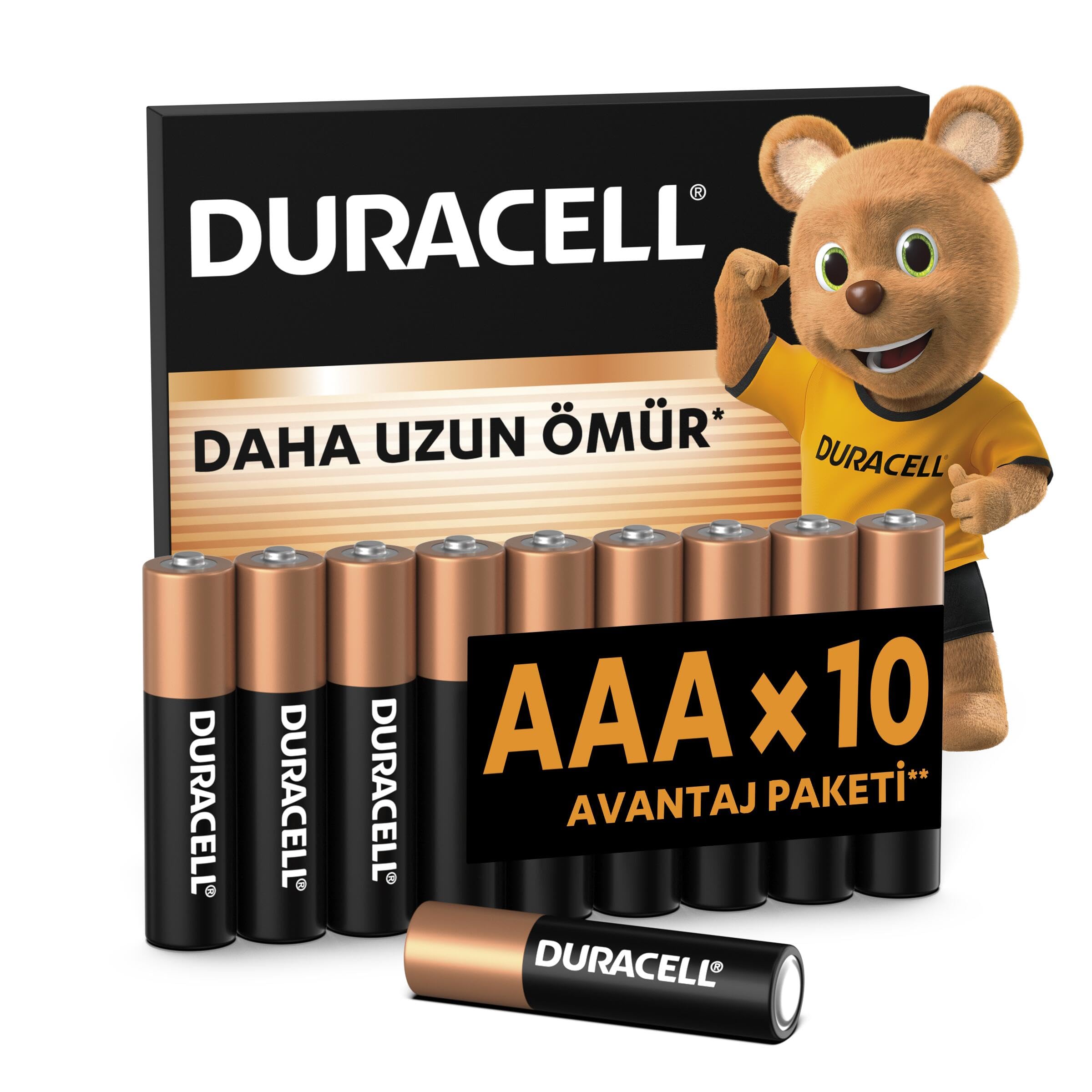 DURACELL BASIC AAA Alkalin İnce Kalem Pil (10'lu Paket)