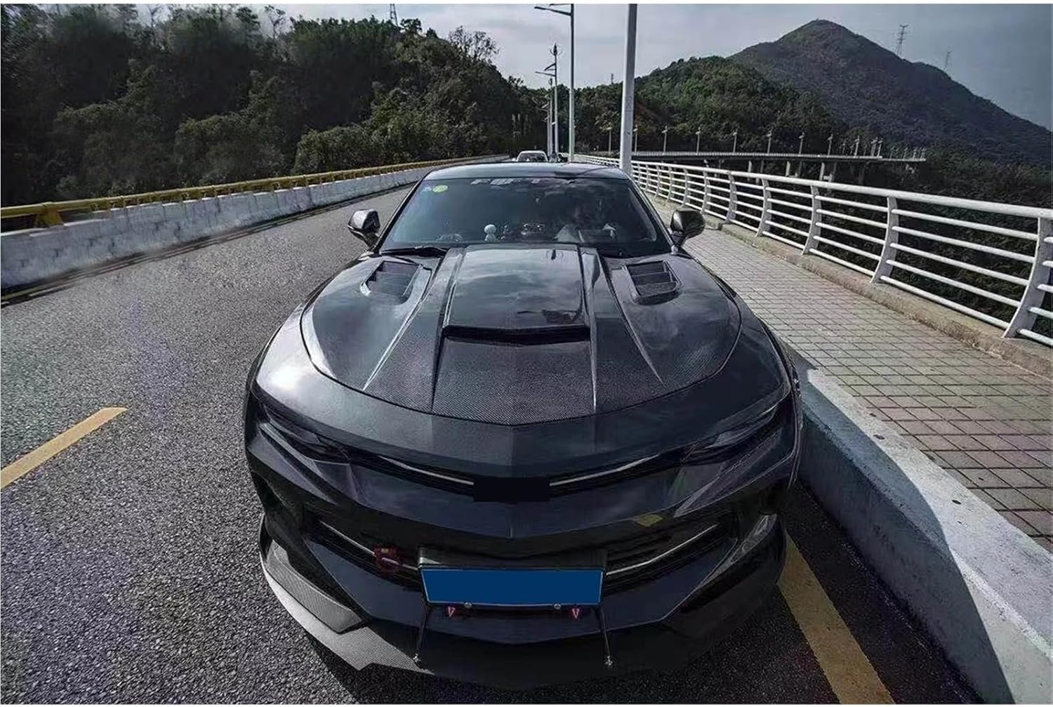 Carbon Fiber Engine Hood Compatible With Chevrolet Camaro 2016-2018