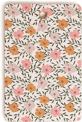 Society6 Tabla de cortar de bambú - Decoración de cocina por Emanuela Carratoni - Tablas de cortar únicas para cocina, 16 x 10.5 x 0.5 pulgadas,