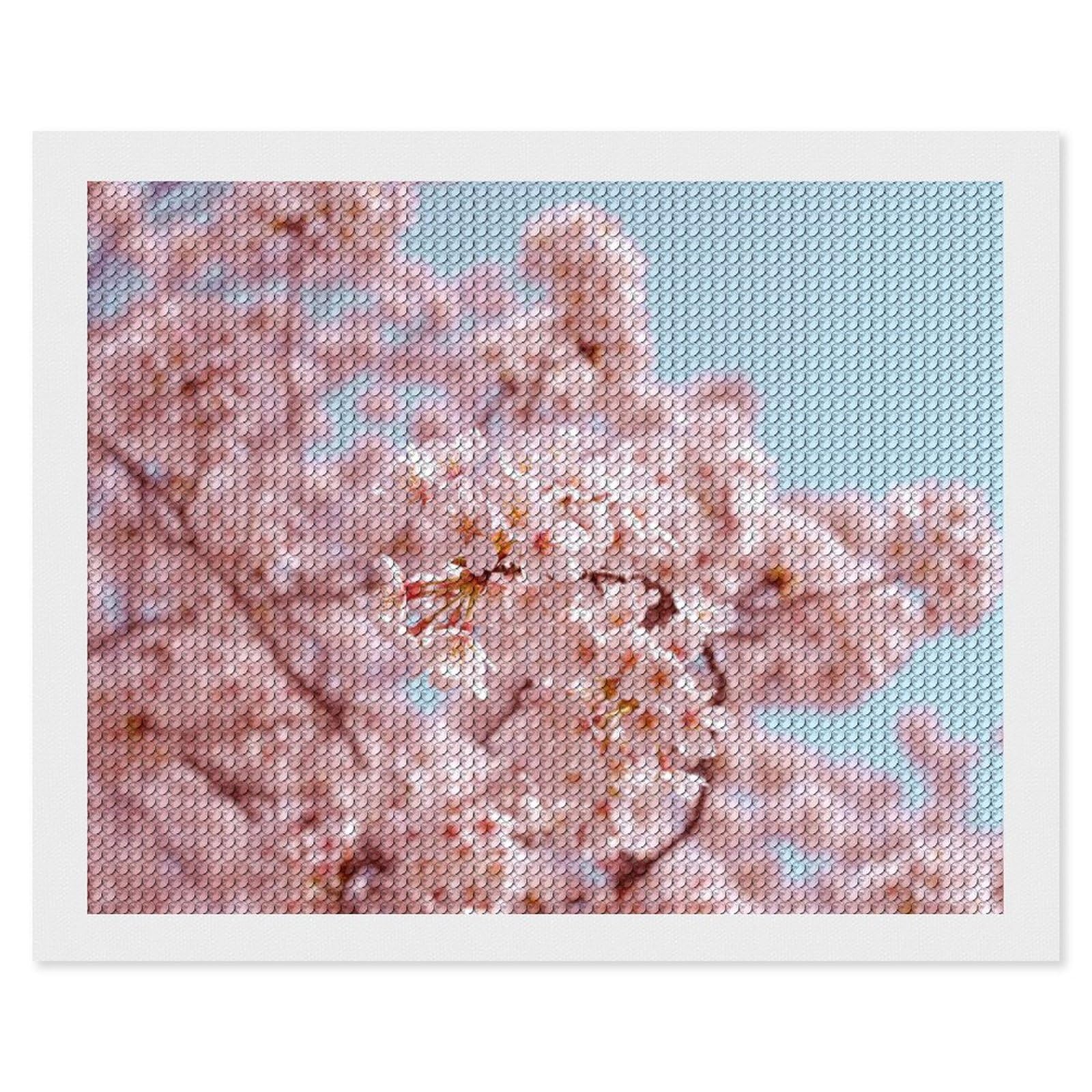 Amazon | ダイヤモンドアート キット 青空に映える桜