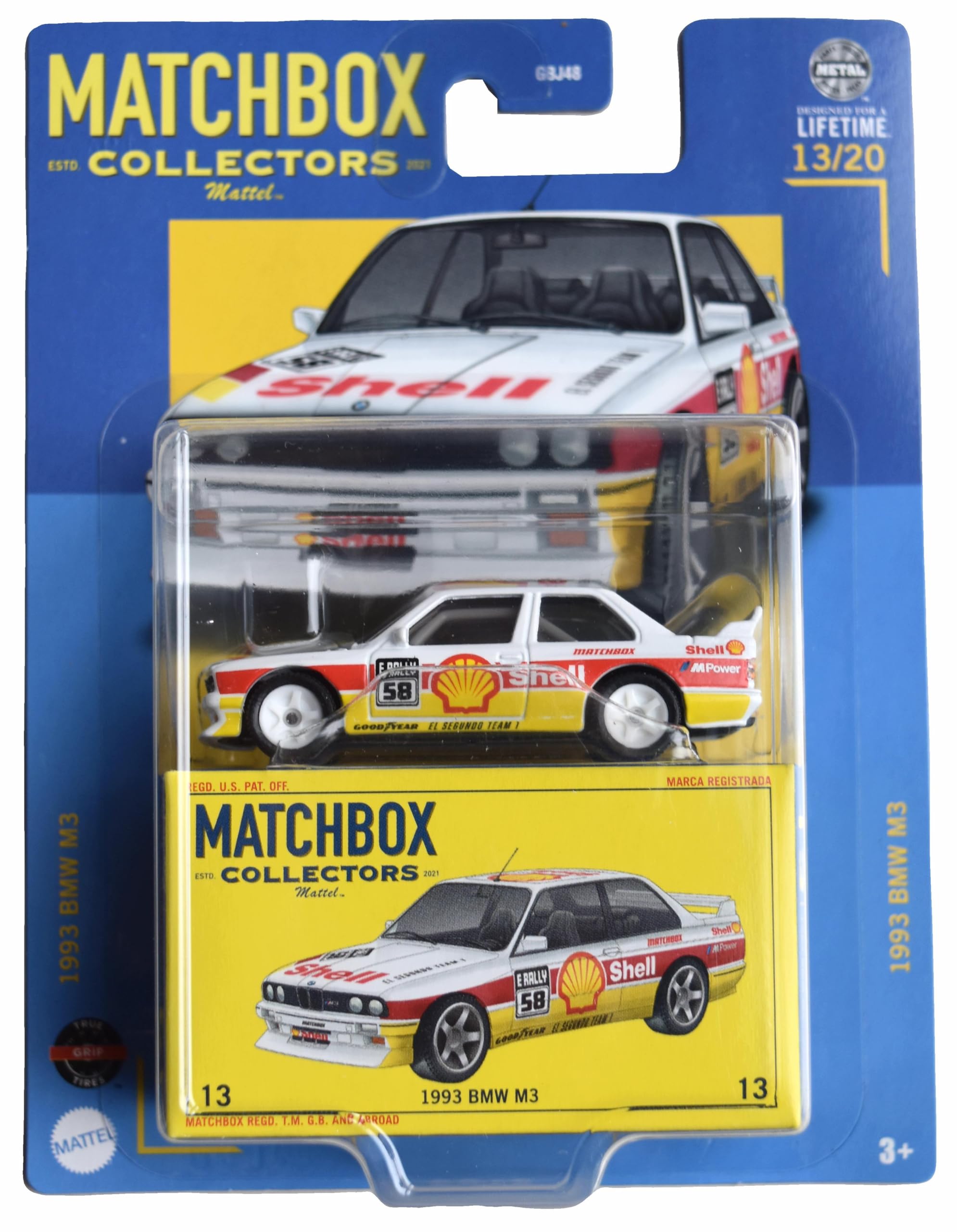 ミニカー Matchbox 1993  E30 M3 Matchbox Collectors 1993 BMW E30 M3 | Mattel Creations