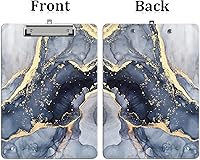 Vista 3 de Portapapeles de plástico A4, lindo portapapeles con clip tamaño carta estándar 9 x 12.5 pulgadas, decorativo para oficina para estudiantes, mujeres