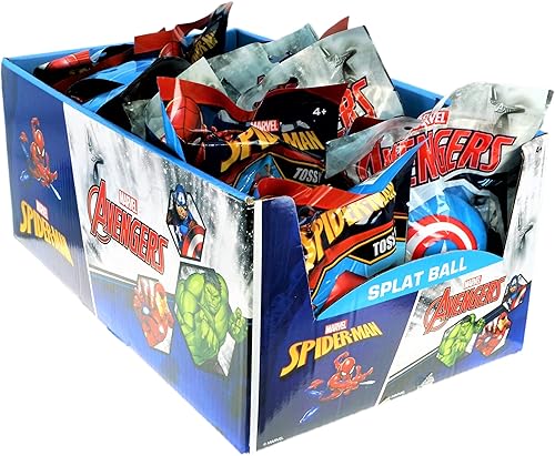 Miniatura 7 de JA-RU Marvel Avengers Splat Balls Pelotas adhesivas y bola elástica (1 bola surtida) Spiderman, Hulk, Iron Man y Capitán América. Pelotas de juguete