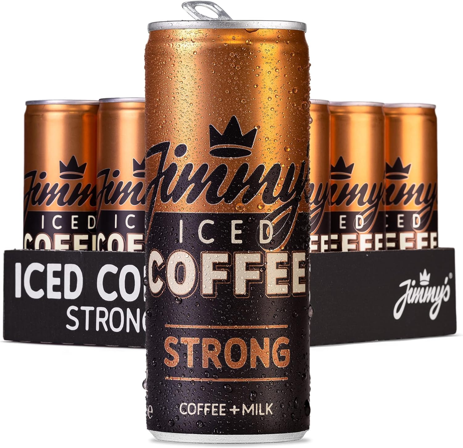 Jimmy's Iced Coffee 250ml Cans (12 Cans x 250ml, Strong)