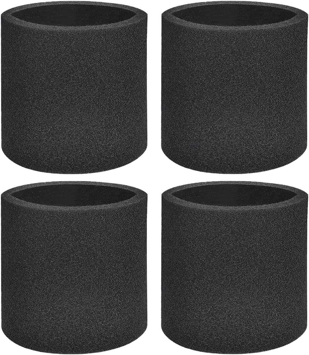 4Pcs Shop Vac Filters, 90585 Foam Sleeve VF2001 Filter Replacements for