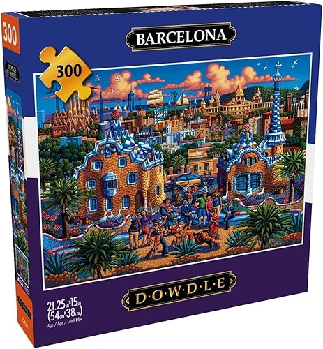Miniatura 1 de Buffalo Games - Dowdle - Barcelona - Rompecabezas de 300 piezas grandes para adultos rompecabezas desafiante perfecto para noches de juego - Tamaño