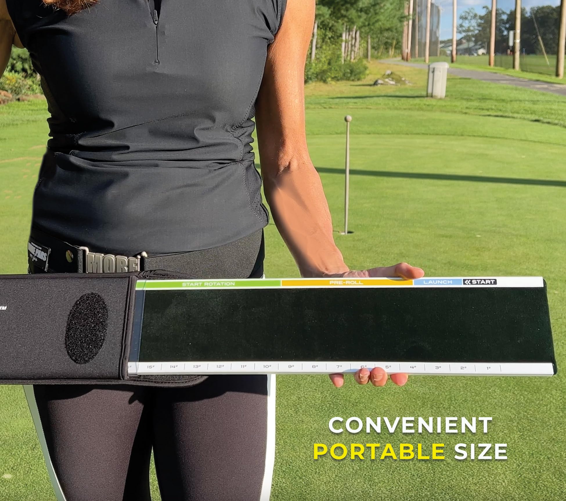 MORE PARS RollBoard for Putting | Smooth Rolls | Correct Loft | Spot-on Face Alignment Trainer
