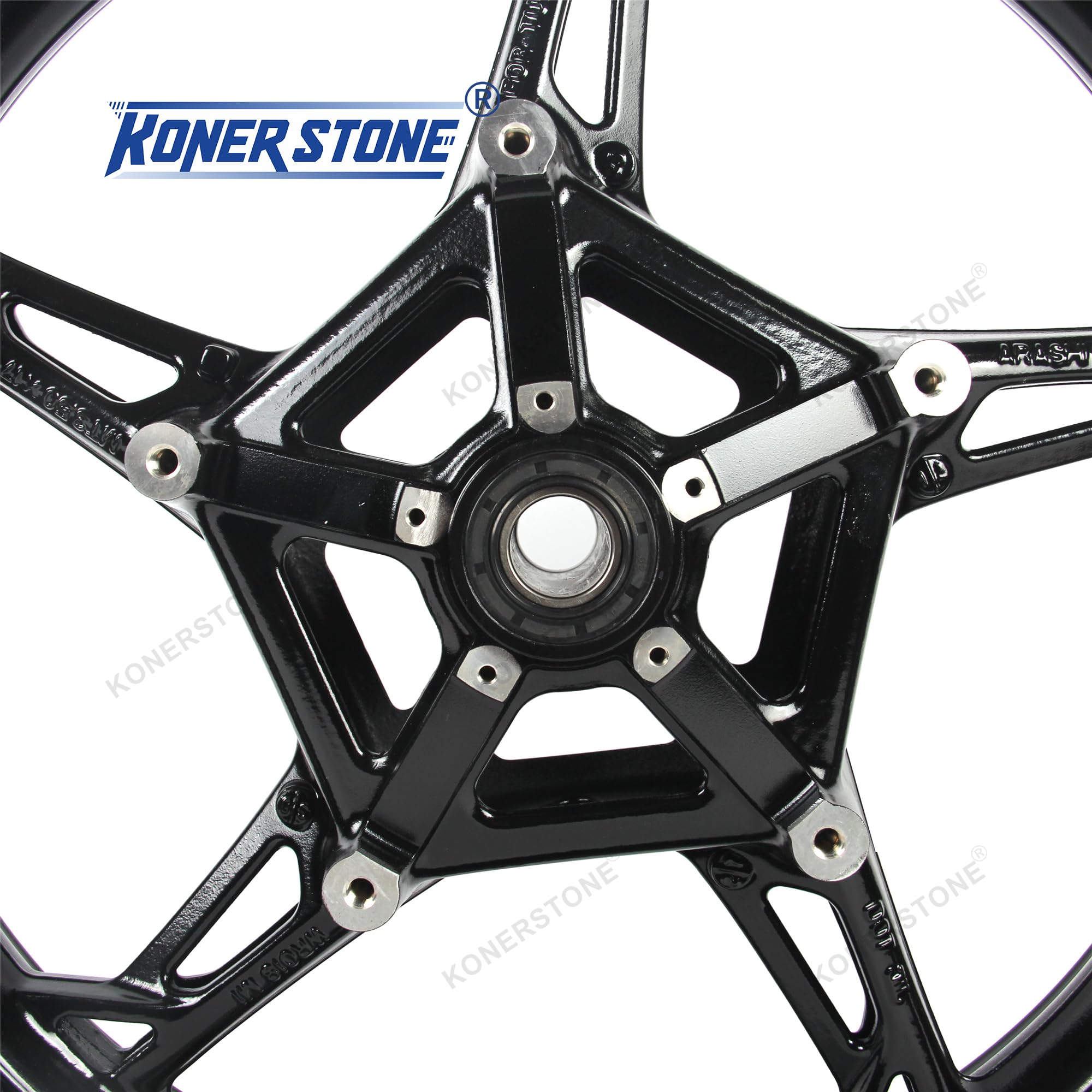Vorderrad Felge für BMW S1000RR 2019-2024 / S1000R 2019-2024 / S1000 XR 2019-2024 3,5 x 17 Zoll glänzend schwarz Motorradzubehör 2020 2021 2022 2023