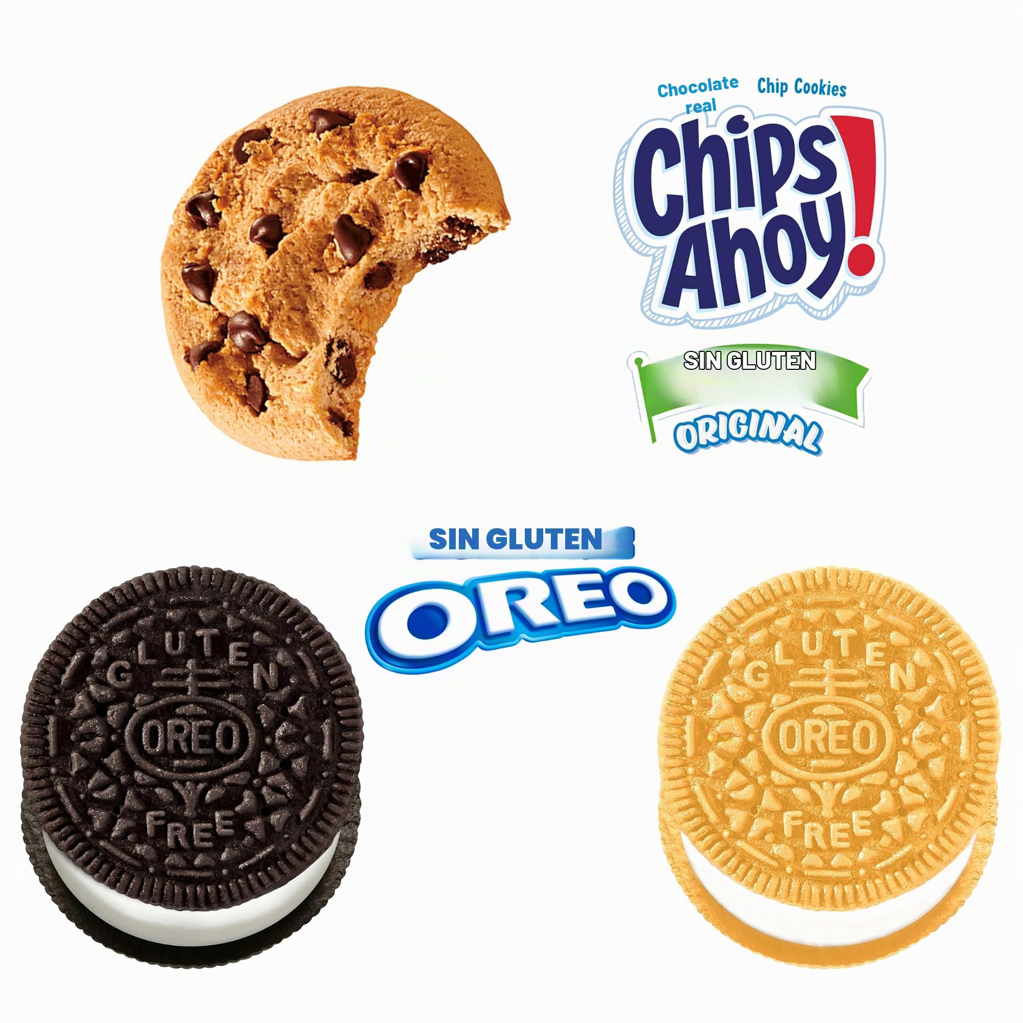 EPK 33.86Z OREO/CA GF COOKIE VP 3CT | OREO Double Stuf, Oreo Golden, CHIPS AHOY! Galletas con chispas de chocolate