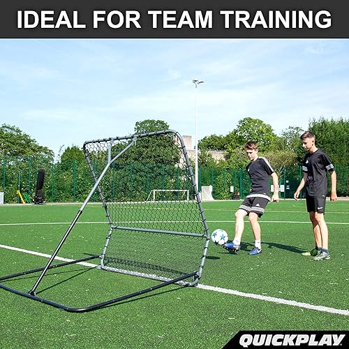 Miniatura 8 de QuickPlay PRO Rebounder - Entrenador multideportivo de ángulo ajustable disponible en 3 x 3 pies, 5 x 5 pies y 7 x 7 pies, rebote de fútbol o