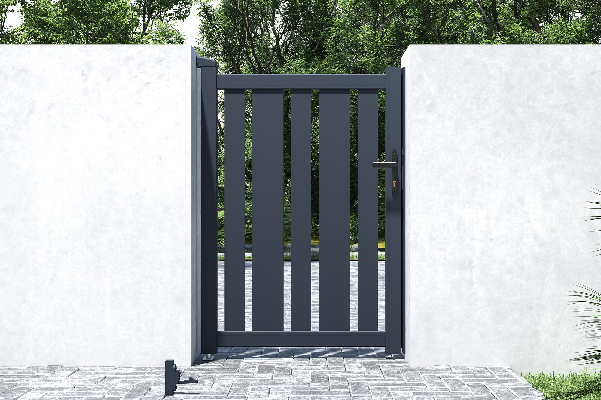 Casanoov Portillon 1m VEYMONT H.140cm aluminium gris