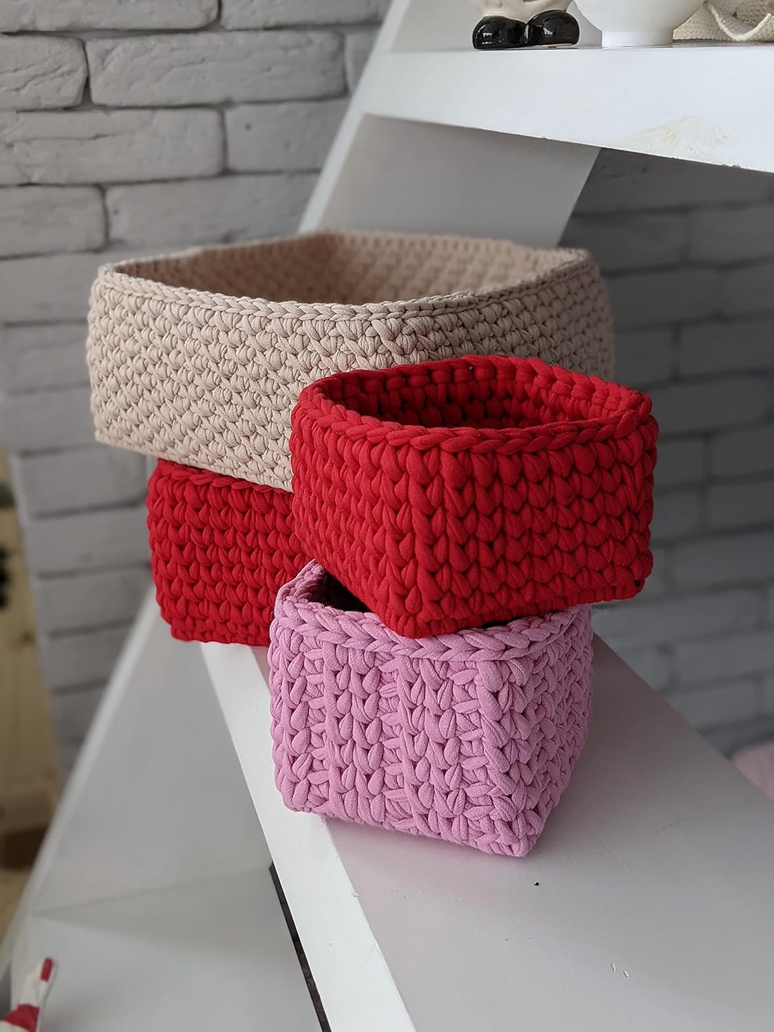 Wooden Bottom for Crochet Baskets, Square 7.8 in / 20 cm, Crochet Basket Wood Base to Crochet with T-Shirt Yarn, Weaving Supplies and Home Decor Craft