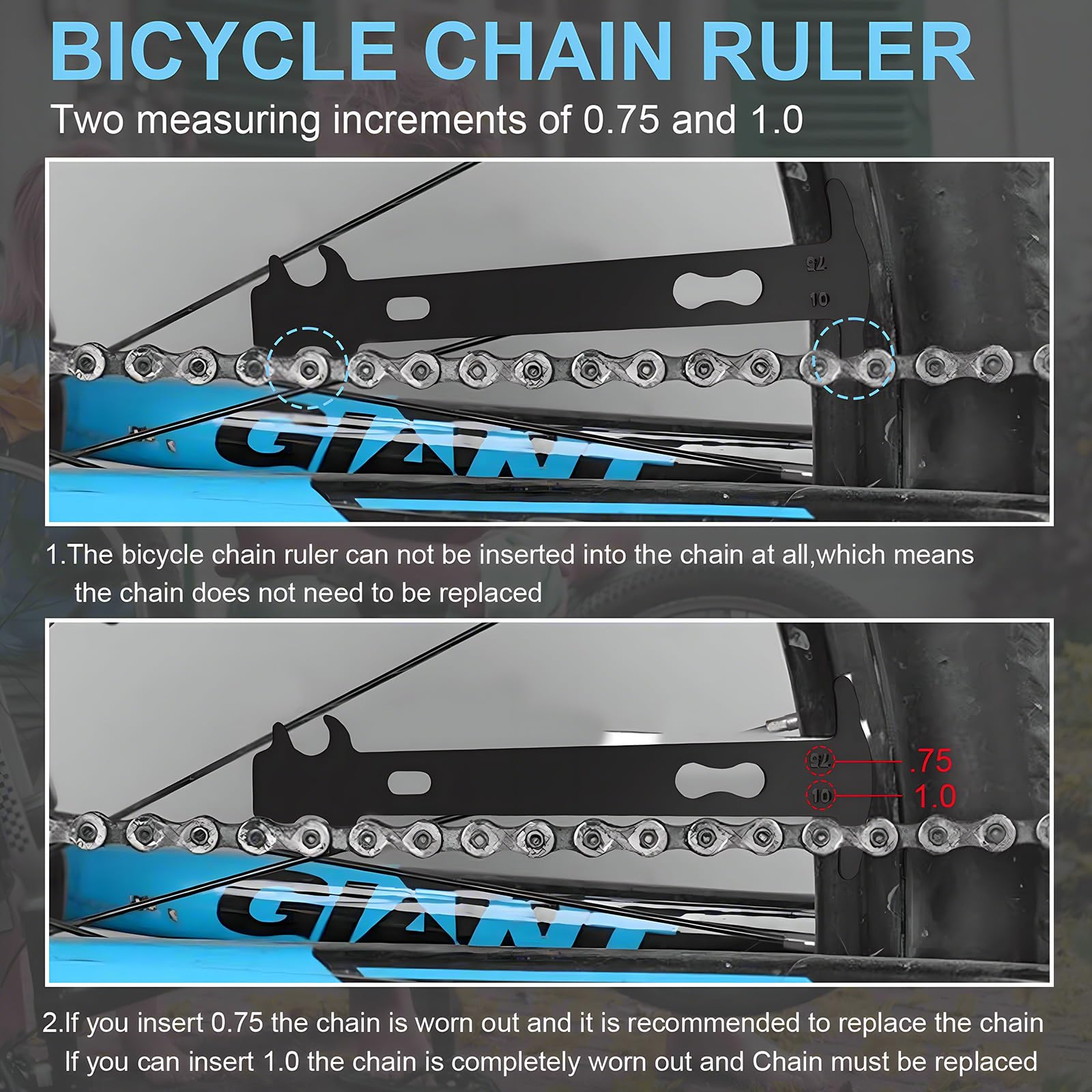 Omevett Bike Chain Tool Kit Chain Link Removal Tool Bicycle Chain Tool with Chain Breaker Chain Plier Chain Wear Tool Chain Quick Link for BMX Bike 6/7/8/9/10 Speed Mountain&Road Sports Cycle Repair - Image 3