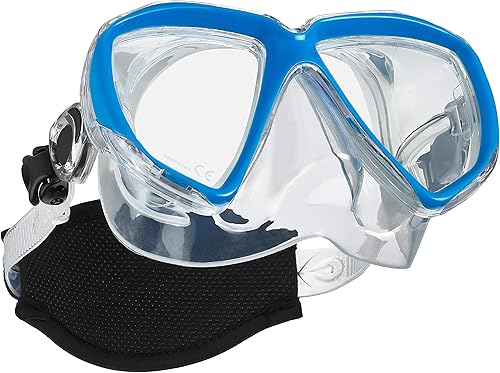 Miniatura 3 de Phantom Aquatics Rapido Boutique Collection Duo Máscara de lente de vidrio templado con correa de neopreno, máscara de esnórquel para esnórquel,