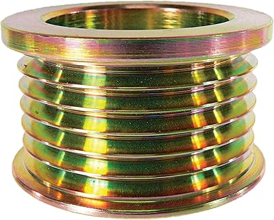 Total Power Parts 206-24040 Pulley Steel Composition, 44.100mm Groove OD, Serpentine Groove Type, 17 mm ID, Number of Grooves 6, 25.200mm Nut Recess, 49 mm OD, Solid Pulley Type, 29.500 mm Thickness