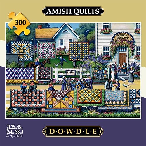 Miniatura 2 de Buffalo Games - Dowdle - Amish Quilts - Rompecabezas de 300 piezas para familias desafiante rompecabezas perfecto para noches de juego
