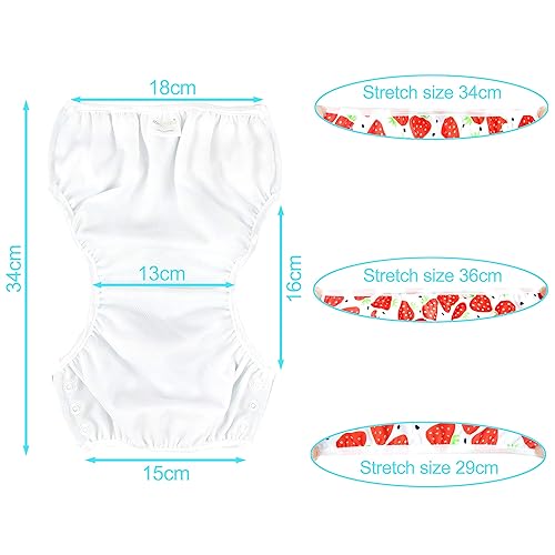 Miniatura 4 de Wegreeco - Pañal de natación reutilizable para bebés y niños pequeños, talla única