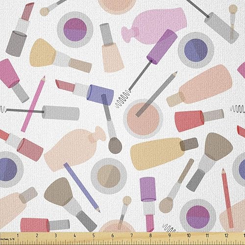 Vista 102 de Lunarable The Yard, tela de dulces de la yarda, deliciosos macarrones, magdalenas, magdalenas, azúcar, sabroso, delicioso, acuarela, tela