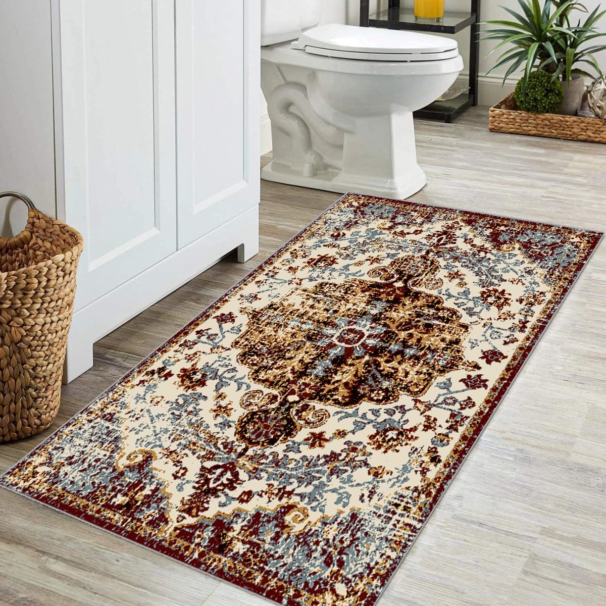 Tappeto Runner Bohémien DXGJOKR 60x180 Cm – In Cotone E Lino, Lavabile In Lavatrice, Con Nappe, Antiscivolo, Perfetto Per Corridoio, Cucina E Ingresso, Marrone