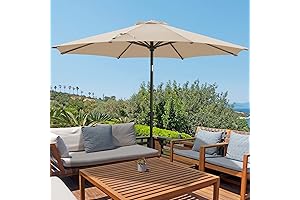 wikiwiki 10 FT Patio Umbrella for Unparalleled Outdoor Relaxation