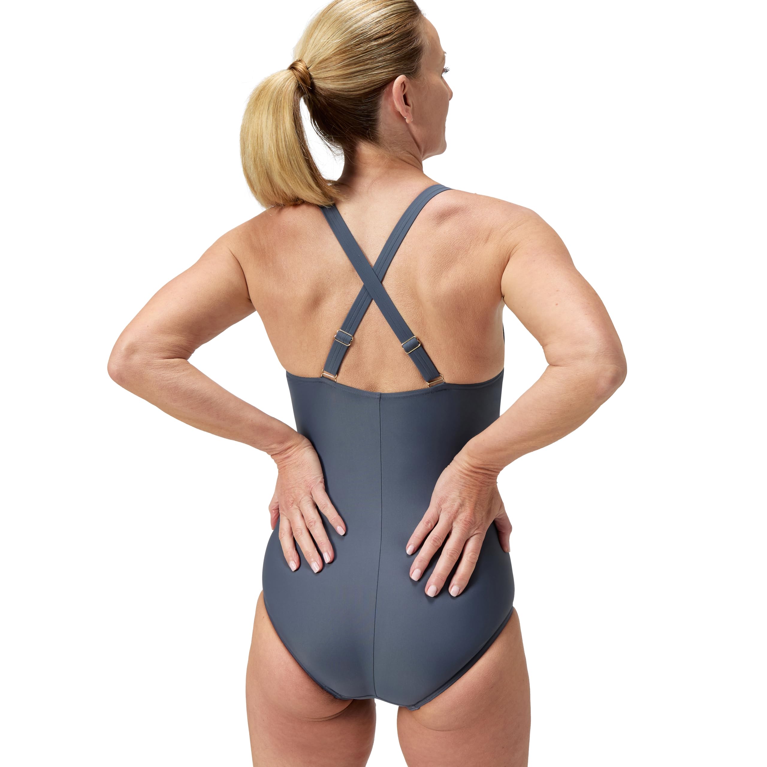 Speedo Shaping V Neck One Piece Swimsuit Femme (Lot de 1)