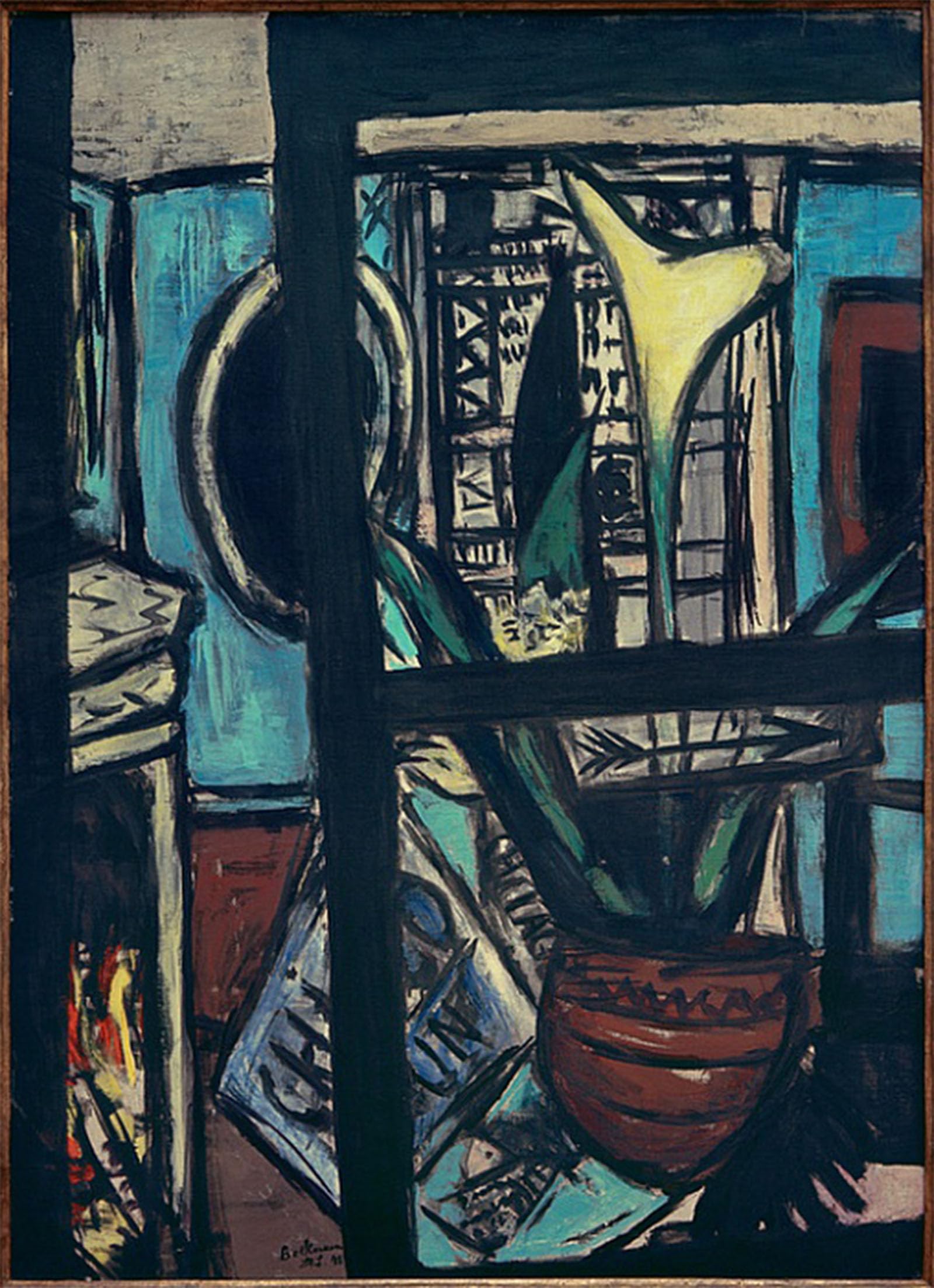Peinture poster abstraite Chicago par Max Beckmann - Toile murale 60x90cm - 5