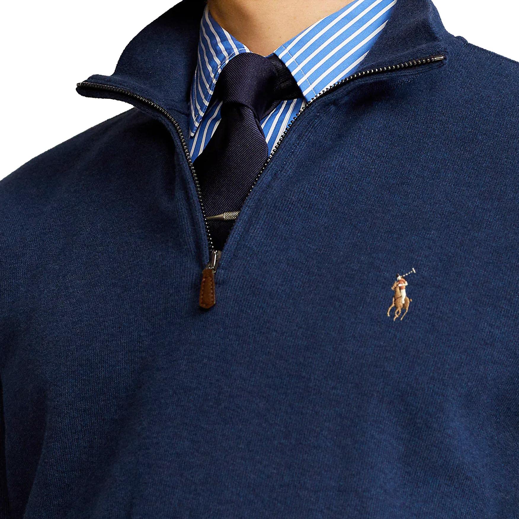 Polo Ralph Lauren Estate Rib Quarter Pullover mit Reißverschluss für Herren (1 Stück)