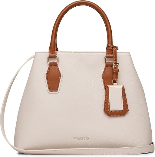 Miraggio Olivia Solid Handbag for Women with Adjustable &amp; Detachable Sling/Crossbody Strap