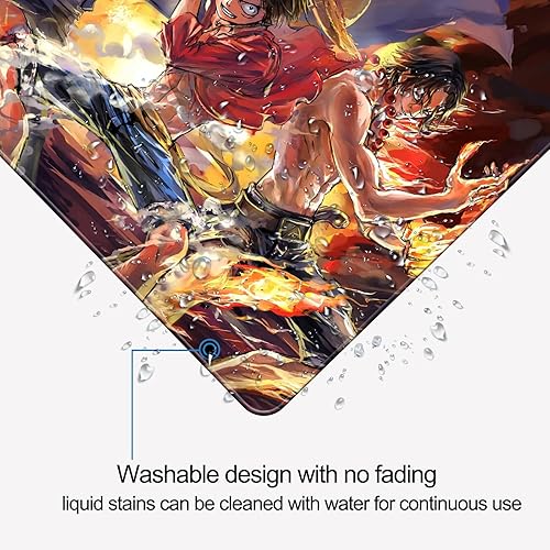 Miniatura 6 de Alfombrilla de mouse de una pieza, alfombrilla de mouse de anime para juegos pequeños, base de goma antideslizante y bordes cosidos, alfombrilla de