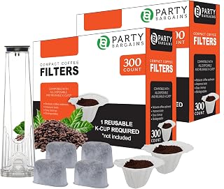 Compact Coffee Filters Bulk Pack and Water Filter Maintenance Bundle