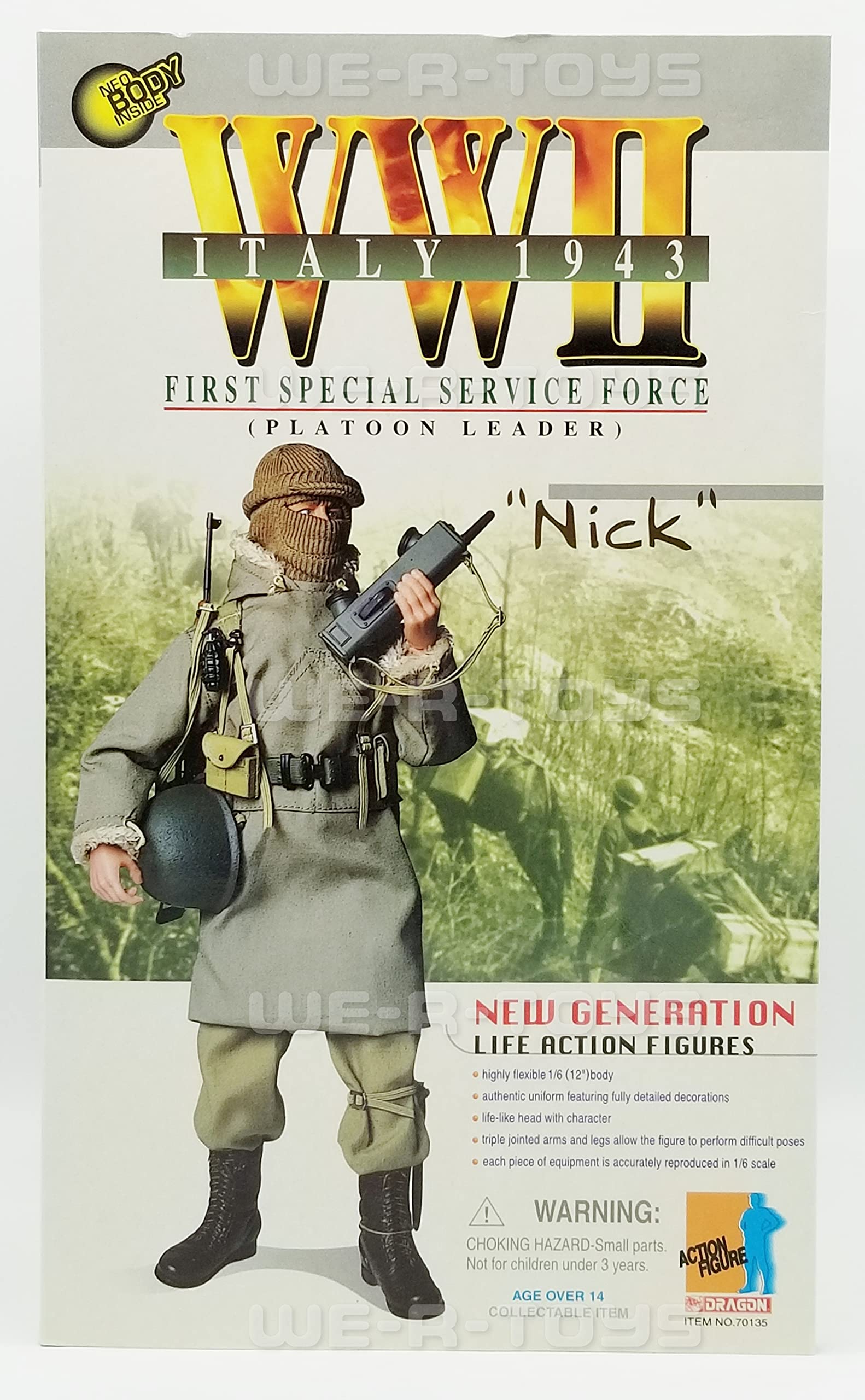 3F ドラゴン 1/6 WWII 第1特殊任務部隊 ニック フィギュア イタリア Amazon | 1/6 Dragon Models Italy 1943 First Special Force-Platoon