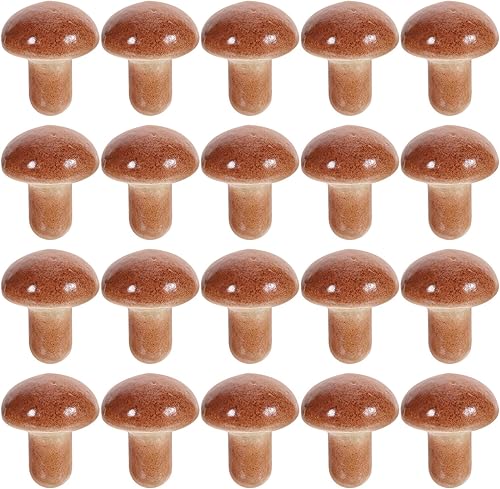 PRETYZOOM Setas falsas, 20 piezas de pequeñas figuras de hongos en miniatura, estatua de hongo linda, de resina, hongos en miniatura, hadas, jardín, disponible en Yaxa Peru