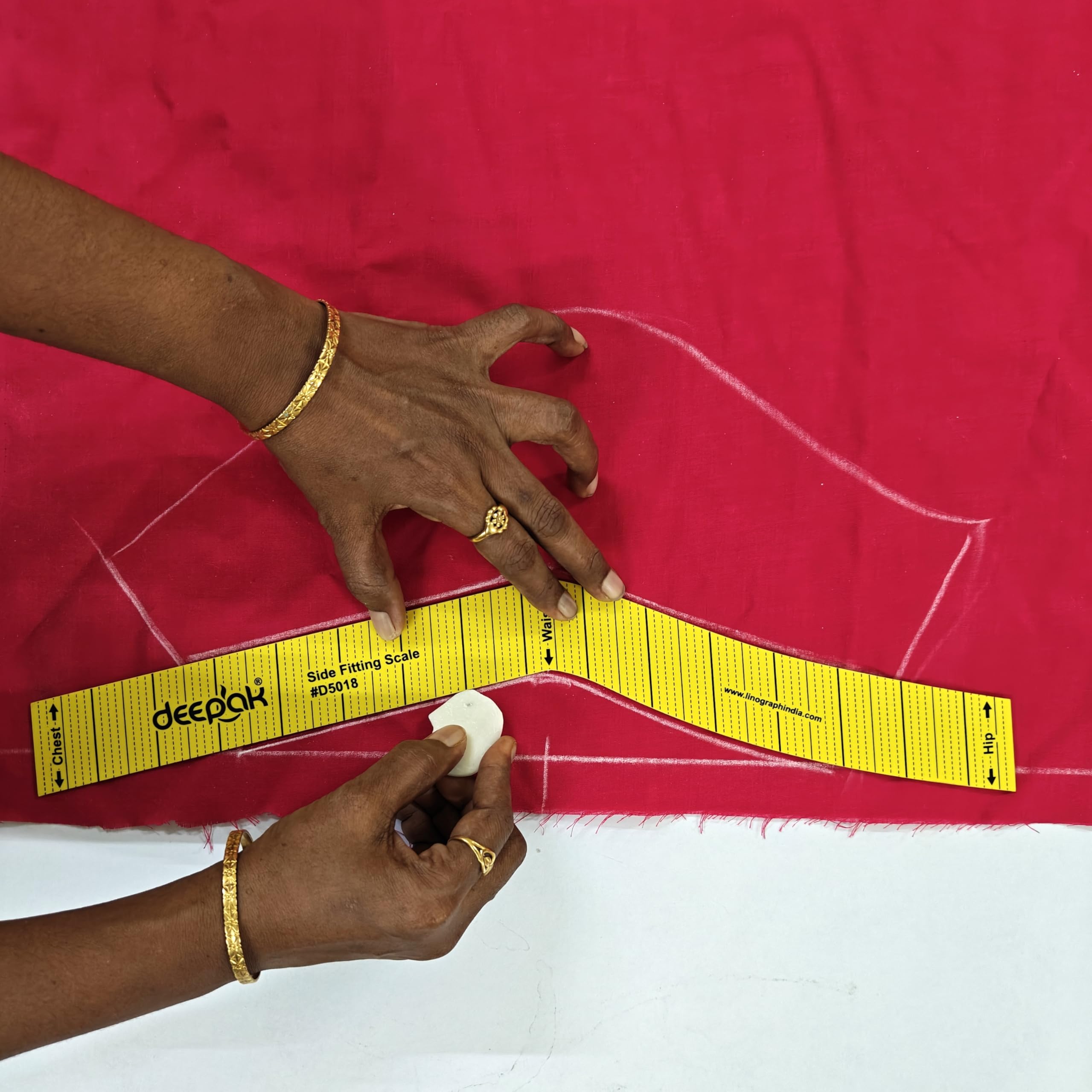 S S Mart Churidar Hip Shape Curve and Arm Hole Curve Combo (2pc combo) || Used for arm Hole Drafting, Churidhar Hip Curve Designing, Sleeve Cutting Pattern Template || Useful for Tailoring 2