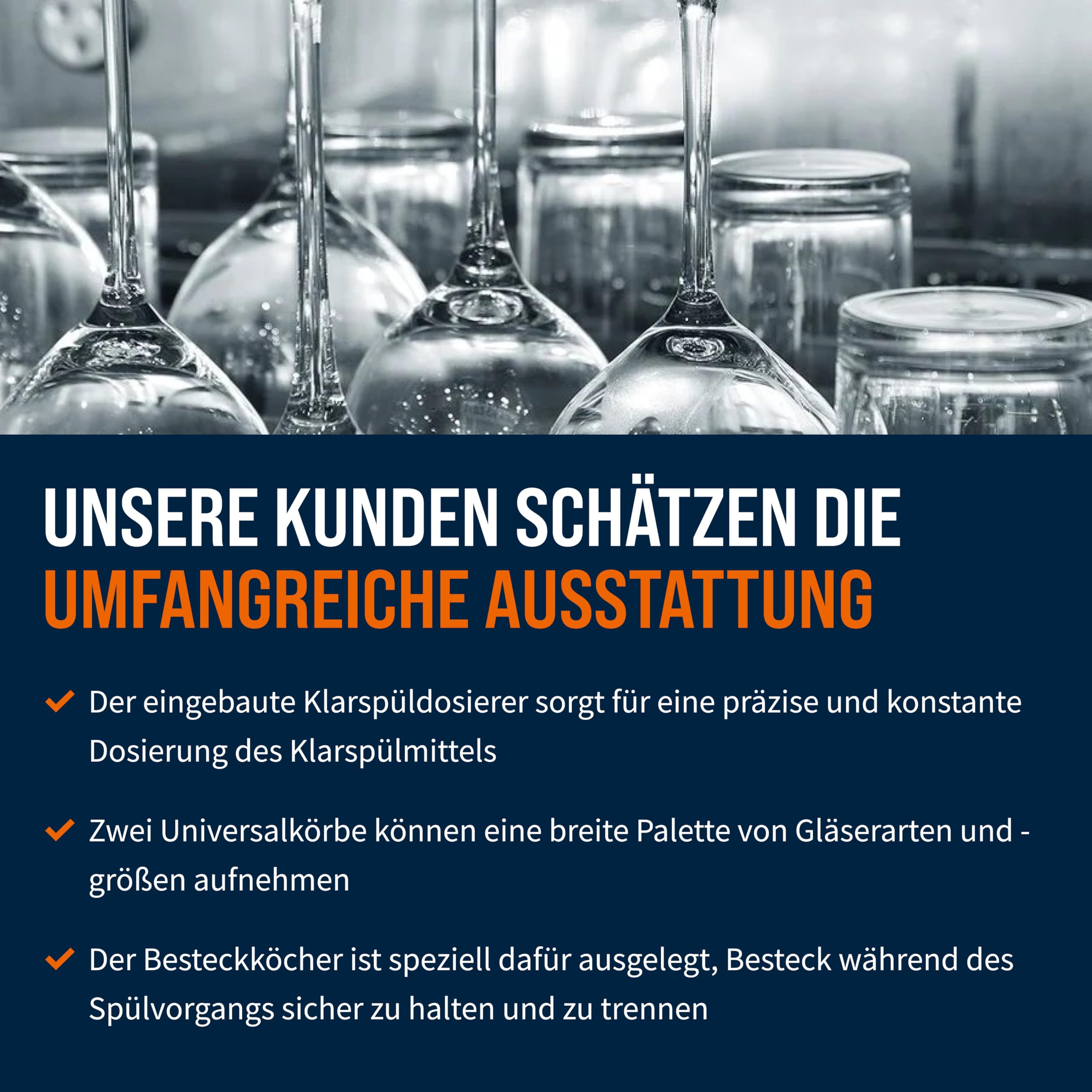GastroHero Gläserspülmaschine Eco 35 230 V, Gläserspüler Gastronomie, Gläserspülmaschine Gastro, Gastronomiebedarf, Energiesparend, Schnellzyklus, Ideal für professionelle Küchen und Bars