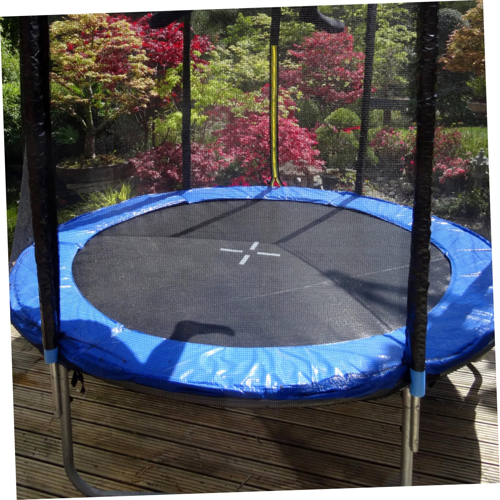KICHOUSE Trampoline Part Anti-Collision Ring Trampoline Pad Protective Cover Thickened Foam Weatherproof Easy to Attach