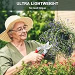 Kynup 2Pack Pruning Shears, Gardening Tools, Garden Shears, Heavy Duty, Up to 1 Inch Cut Capacity, Soft Grip Handle, Garden Pruning Scissor for Branches Flowers Plants Fruits Vegetables(Red)