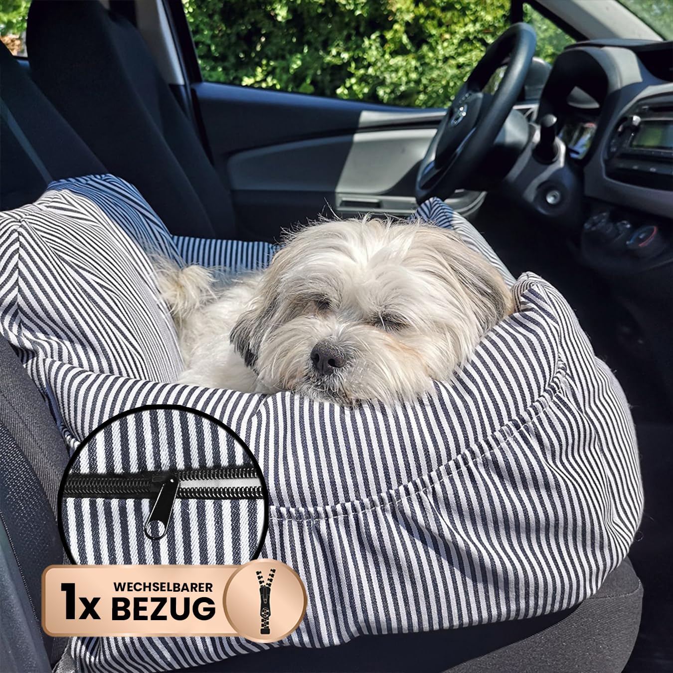 Wahre Tierliebe® Ersatzbezug mit Gurt für WahreTierliebe Autositz I Verlängere die Lebensdauer deines Autositzes I Hygienischer Hundesitz Auto, Wahre tierliebe autositz Hund