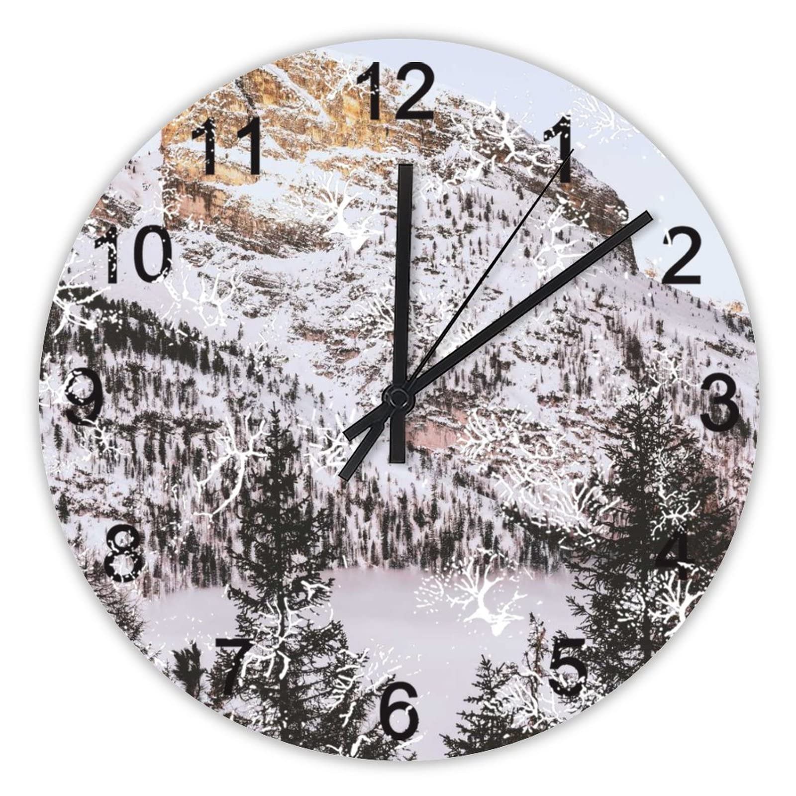 Horloge murale Monte Piana Italie haut de gamme finition soignée ronde 40cm