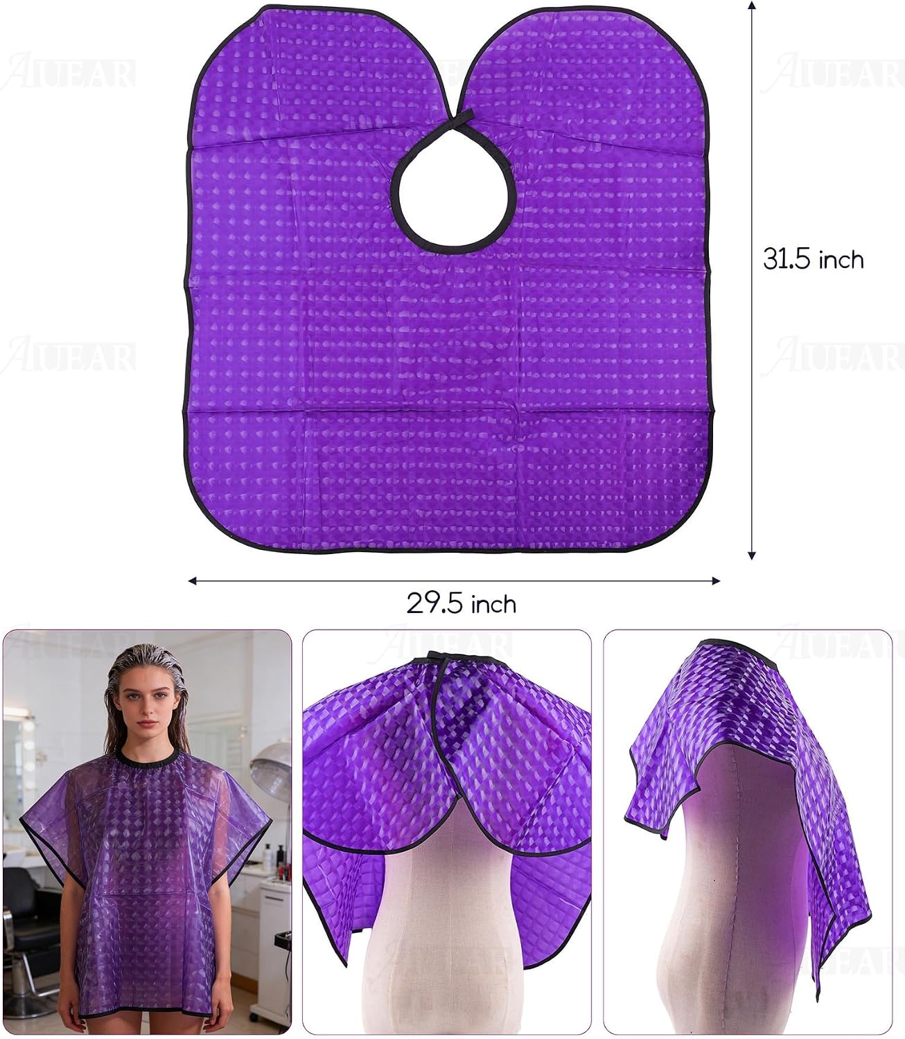 AUEAR, Barber Haircut Cape Hair Dye Waterproof Salon Capes for Hairstylist image 2