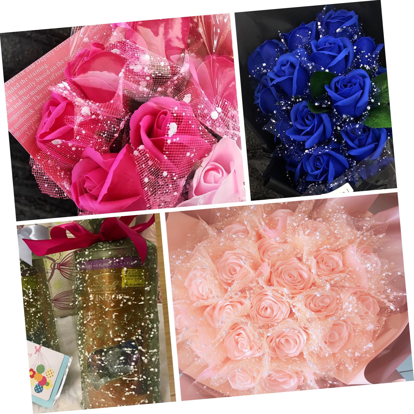 SOLUSTRE Verpackungsgaze für Floristen Verpackungsmaterial für Blumensträuße Zum Verpacken Von Partygeschenken Blumenbasteln