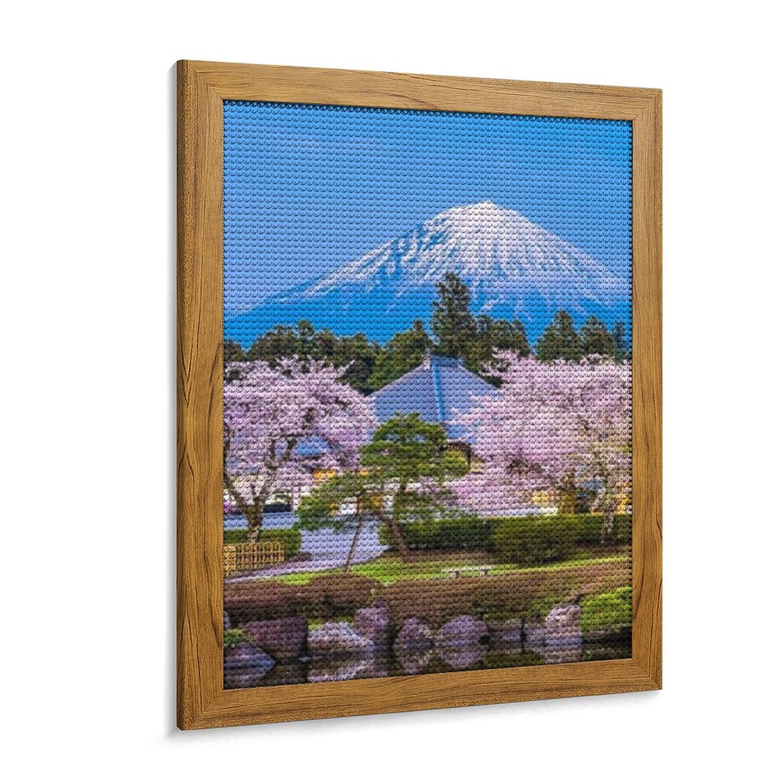 Amazon | ダイヤモンドアート キット 桜と富士山 5D モザイクアート