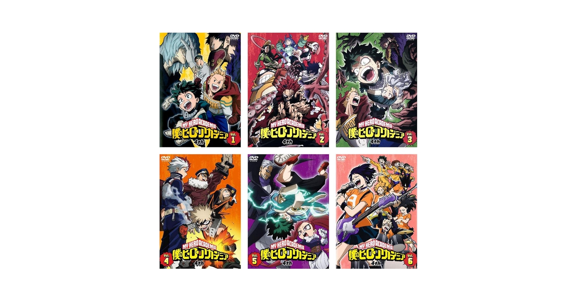 Amazon.co.jp: 僕のヒーローアカデミア 4th [レンタル落ち] 全6巻