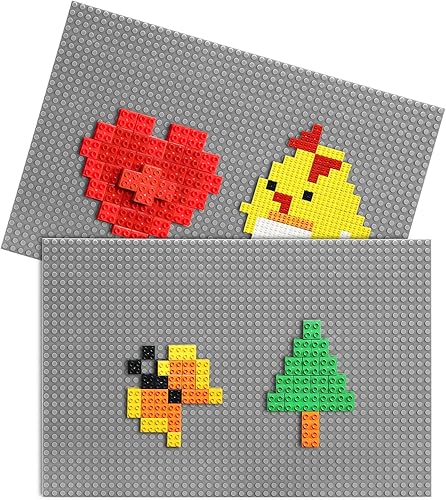 Miniatura 3 de ZENFUN Paquete de 4 placas base de construcción para ladrillos de construcción, 10 x 15 pulgadas, placas base de construcción clásica compatibles