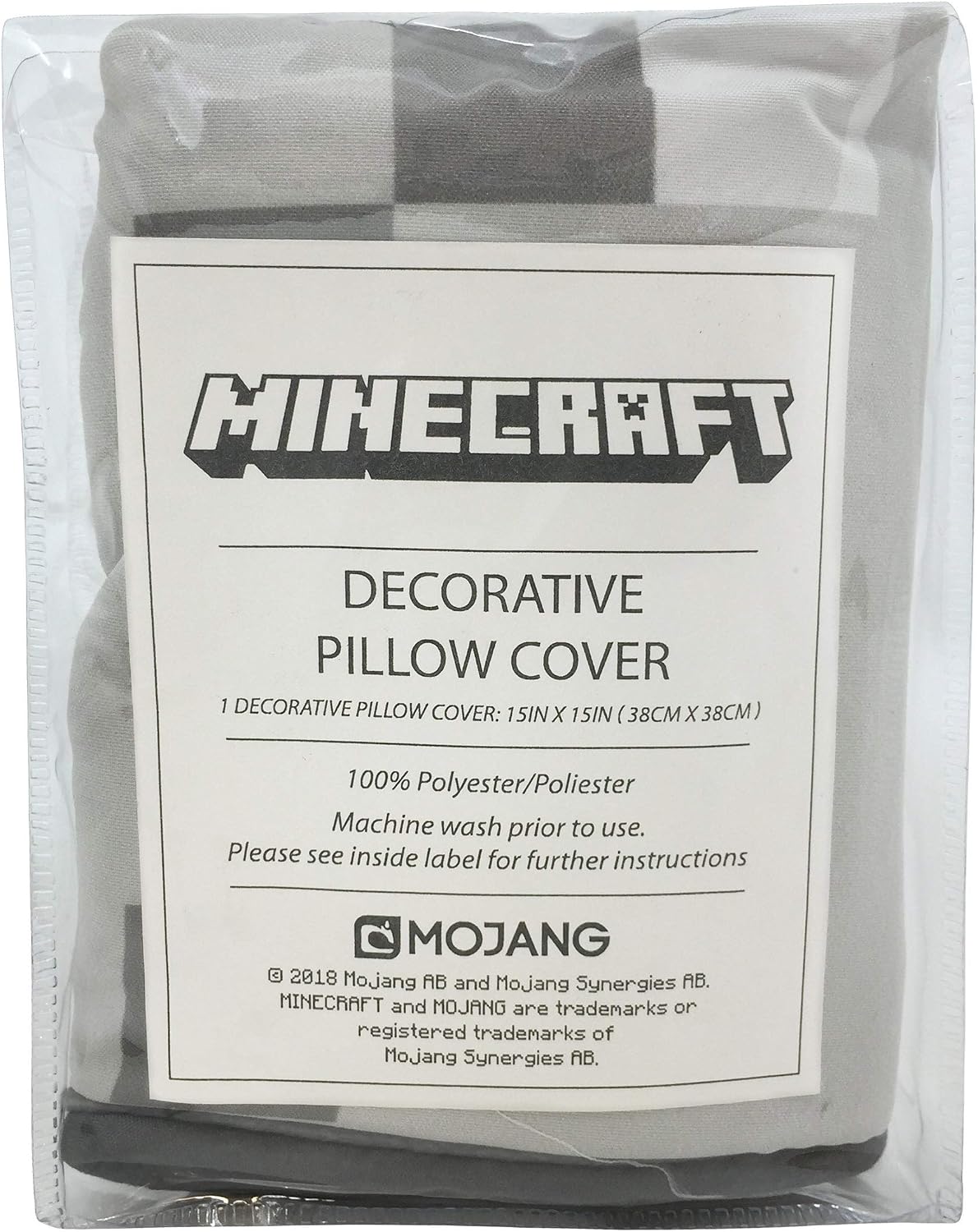 Jay Franco Minecraft Decorative Pillow Cover Ghost