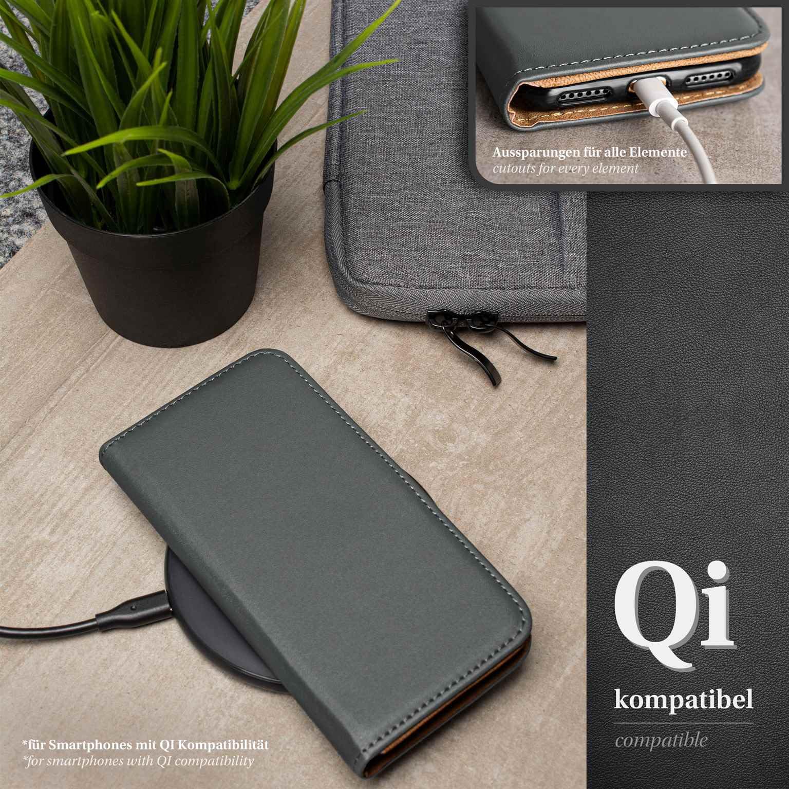 moex Set di Protection a 360 Gradi Premium Compatibile con Samsung Galaxy S20 / S20 5G | Tutela telefonica Totale [Sacchetto + Foglio] Protezione su Entrambi i Lati, Grigio Scuro