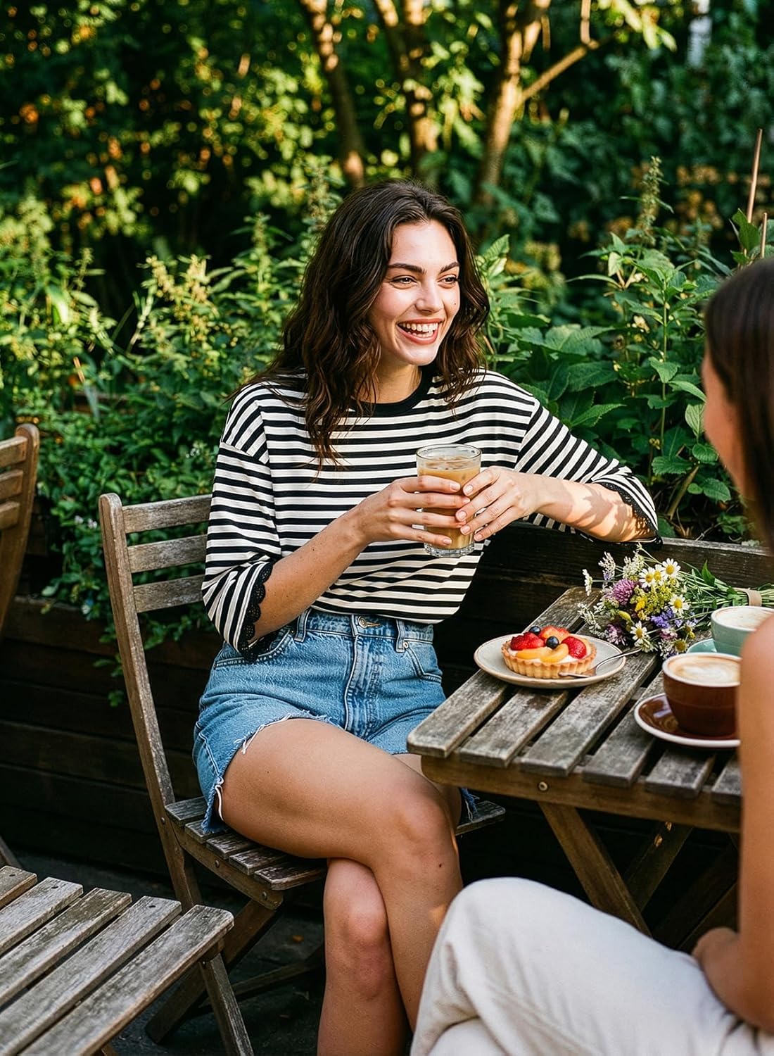 Dokotoo Sweatshirt for Women Long Sleeve Striped Oversized Sweatshirts Casual Crewneck Pullover Top 2026 Summer Outfits - Image 5