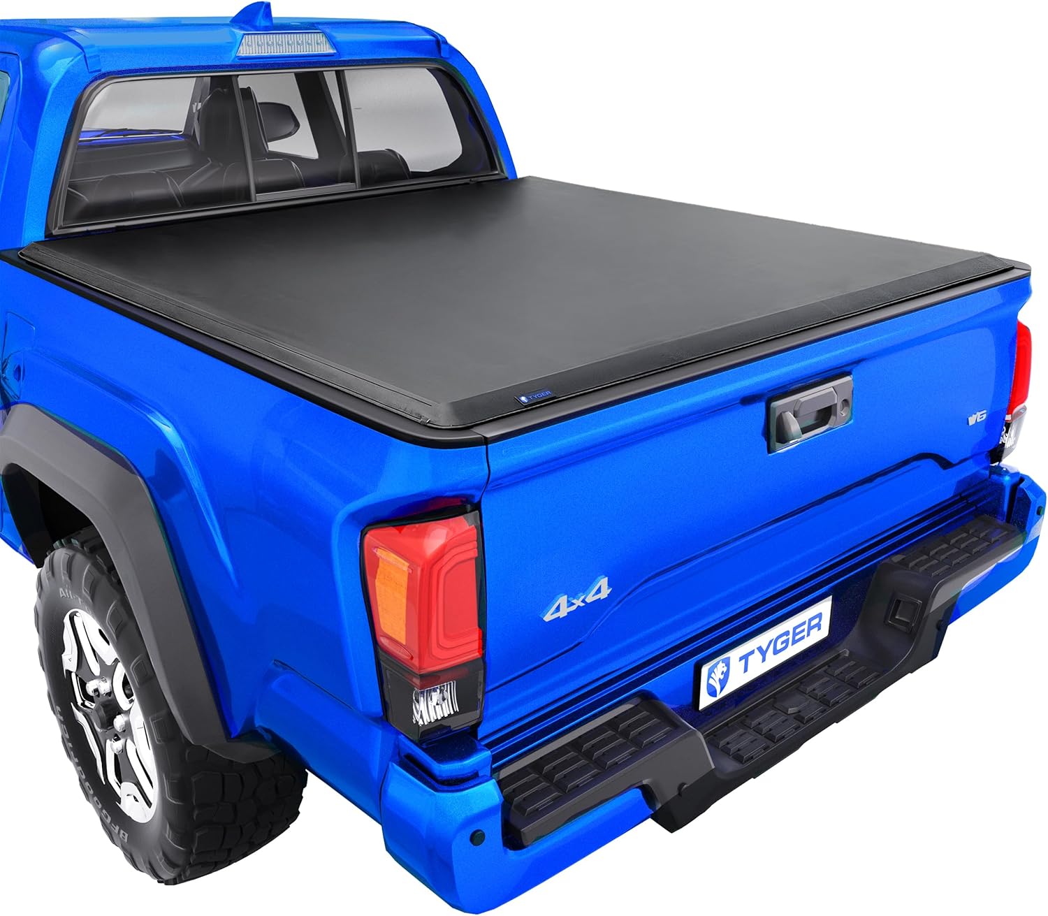 Tyger Auto T1 Soft Roll-up Truck Bed Tonneau Cover Compatible with 2016-2023 Toyota Tacoma | 6' (74