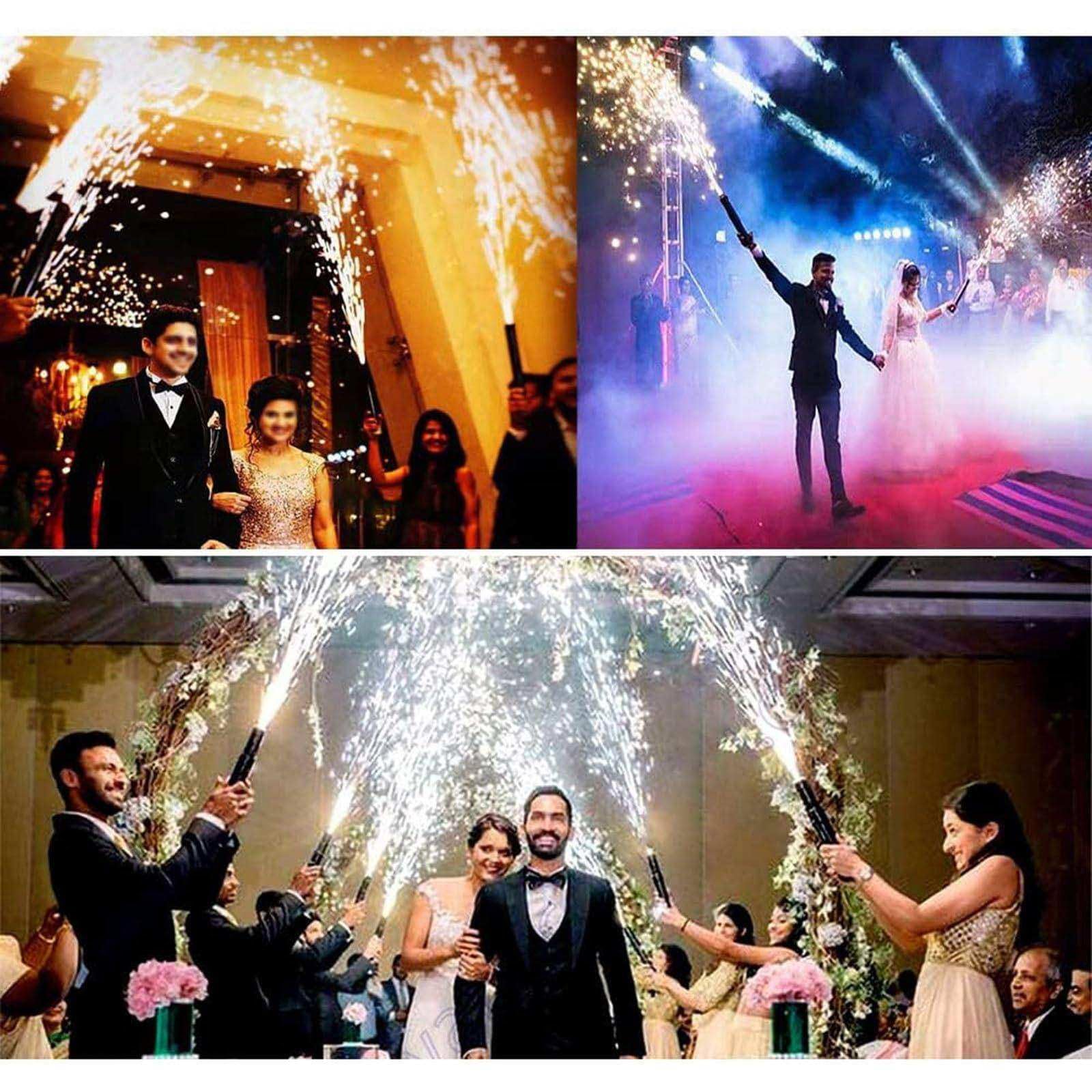 Máquina portátil de fuegos artificiales fríos electrónicos, fuegos artificiales para escenarios, máquina de fuegos artificiales fríos de mano adecuada para bodas, bares y escenarios