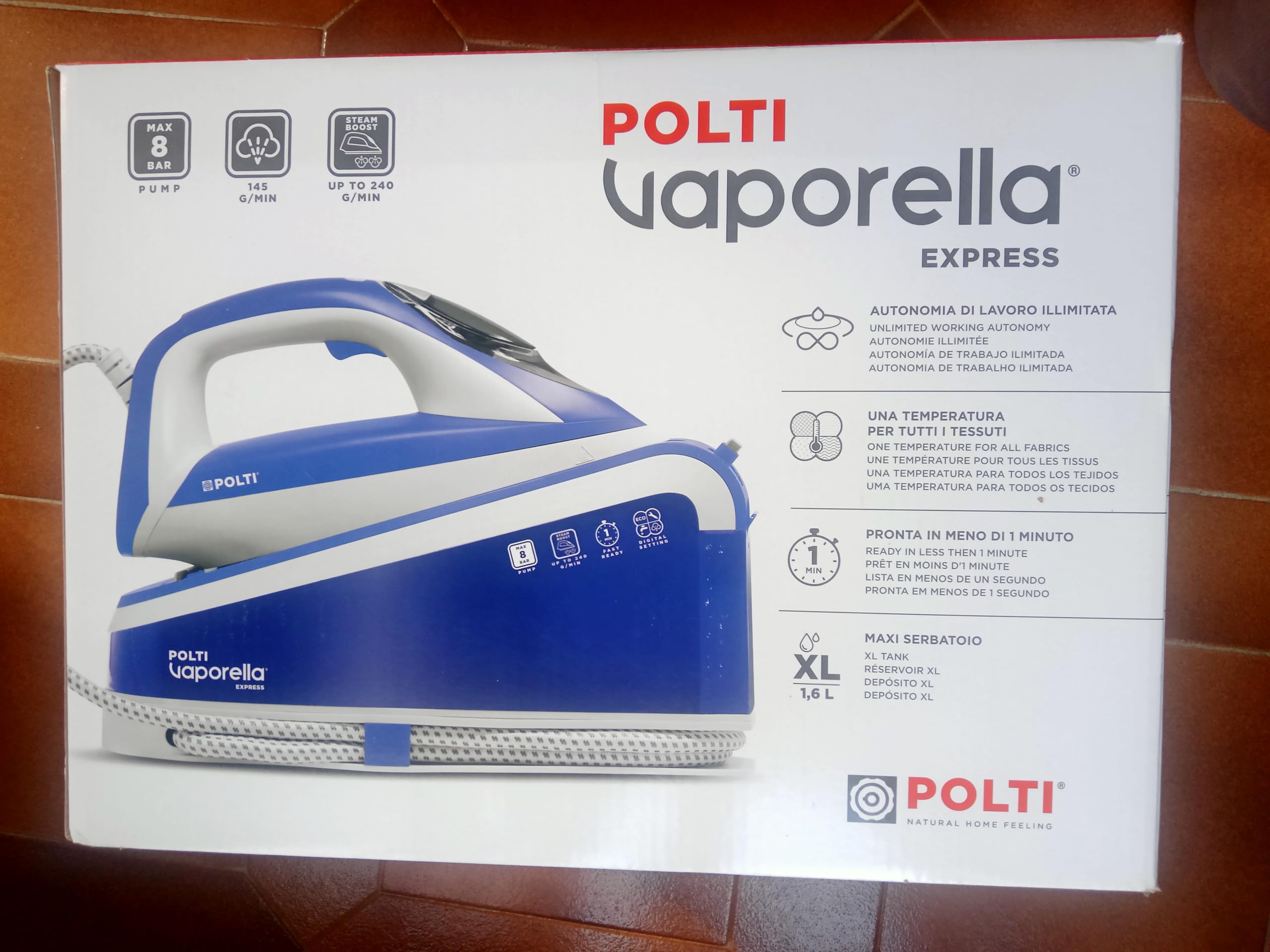 POLTI Planchas de Vapor de la Marca Modelo Ferro Car.Continua VAPORELLA Express VE30.30