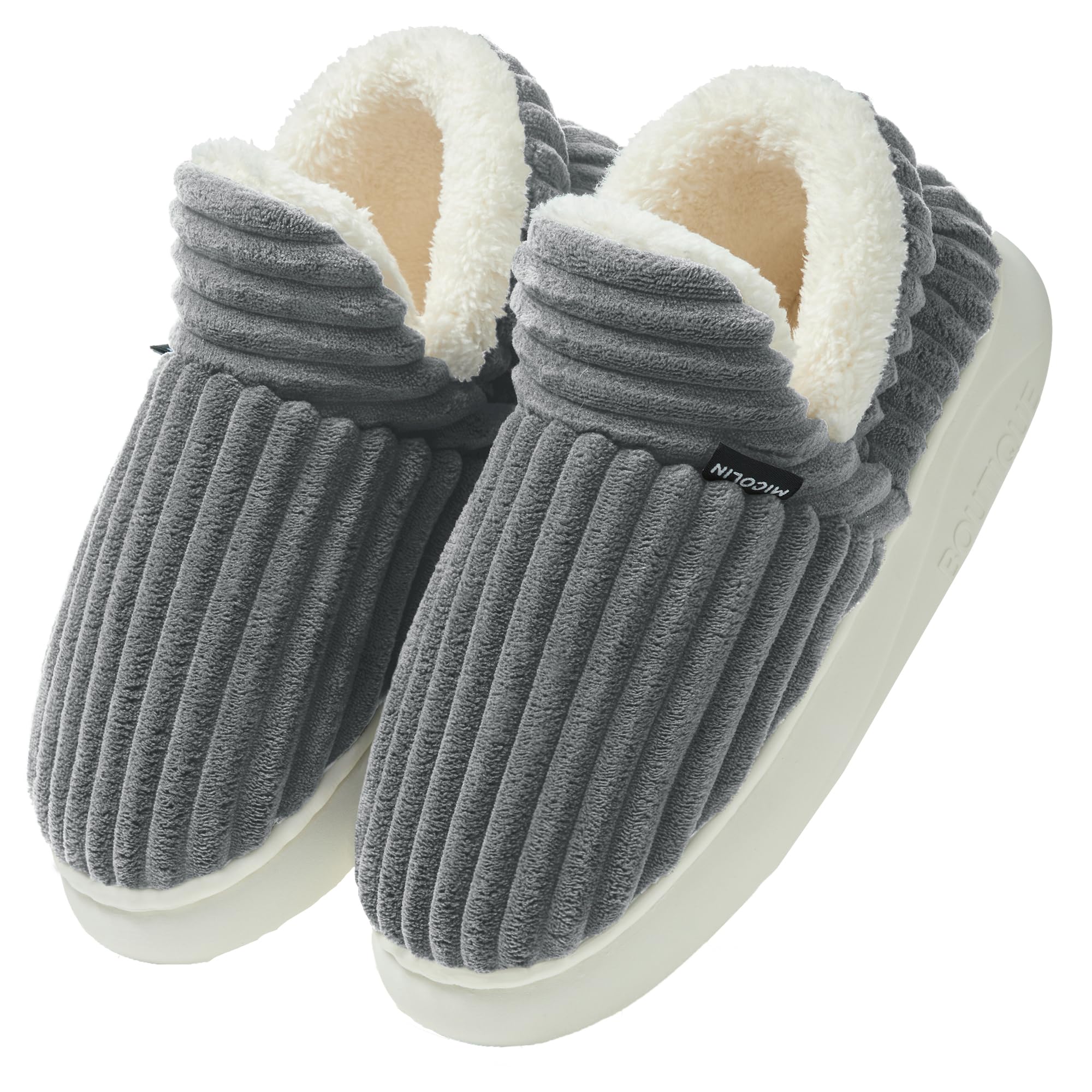 Donpapa Ciabatte Donna Uomo Invernali Pantofole Calde Peluche Chiuse Comode Memory foam Antiscivolo Inverno Scarpe
